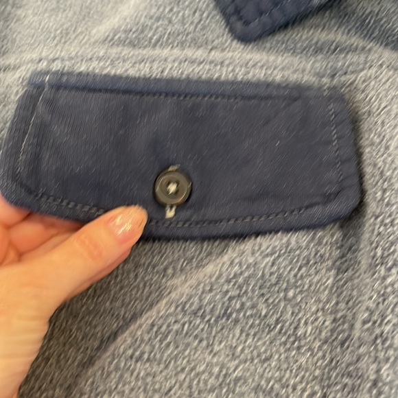 Free People Ruby in Ocean Blue BNWT OVERSIZED slightly distressed S💙 Good! - Picture 12 of 13